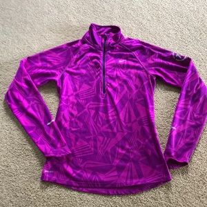 Purple Nike Half Zip Pullover